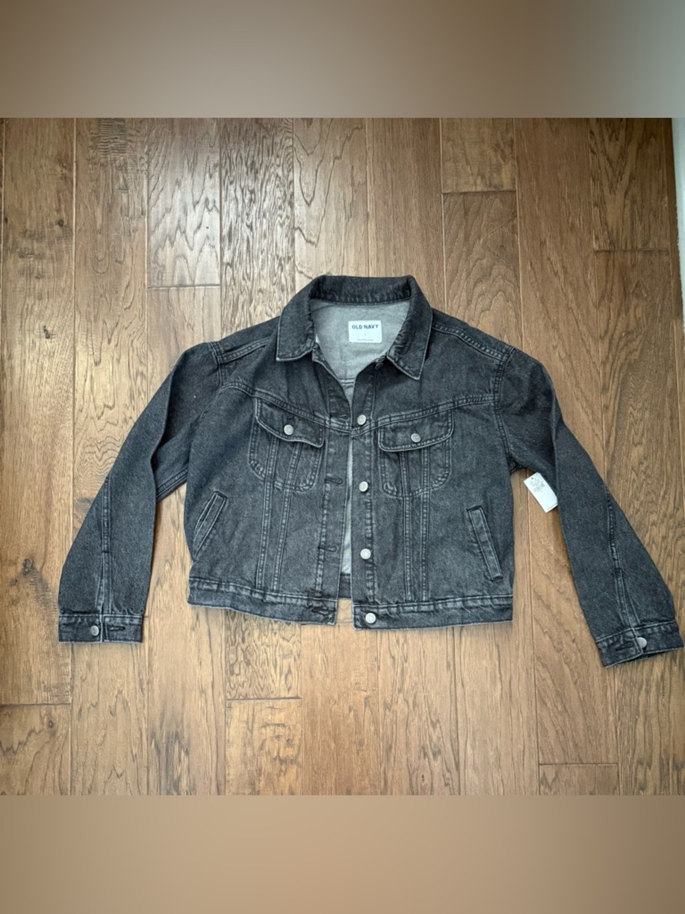 NWT Women’s Old Navy Black Denim Jacket size large